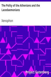 The Polity of the Athenians and the Lacedaemonians