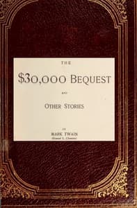 The $30,000 Bequest, and Other Stories book cover