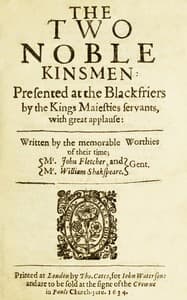 The Two Noble Kinsmen book cover