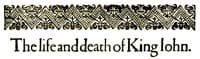 King John book cover
