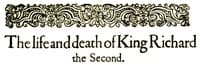 King Richard II