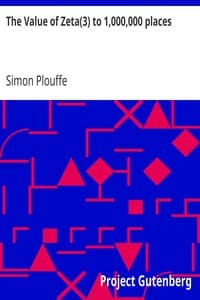 The Value of Zeta(3) to 1,000,000 places book cover