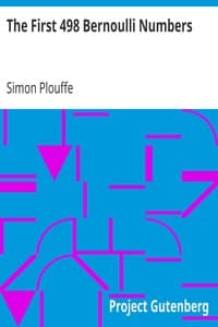 The First 498 Bernoulli Numbers book cover