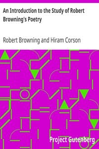 An Introduction to the Study of Robert Browning's Poetry book cover