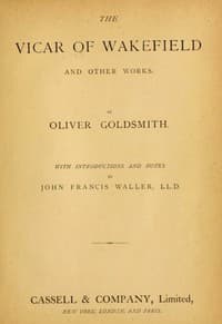 The Vicar of Wakefield book cover