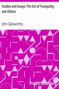Studies and Essays: The Inn of Tranquility, and Others book cover