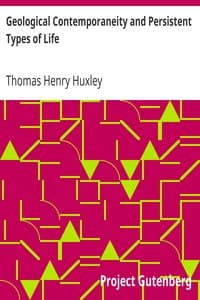 Geological Contemporaneity and Persistent Types of Life