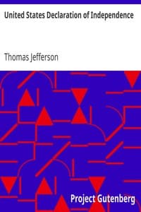 United States Declaration of Independence book cover