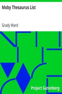 Moby Thesaurus List