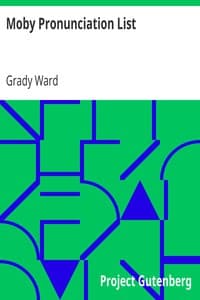 Moby Pronunciation List book cover