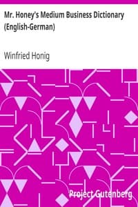 Mr. Honey's Medium Business Dictionary (English-German)