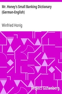 Mr. Honey's Small Banking Dictionary (German-English) book cover