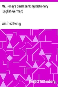 Mr. Honey's Small Banking Dictionary (English-German)