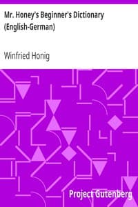 Mr. Honey's Beginner's Dictionary (English-German) book cover