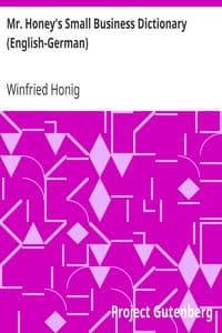 Mr. Honey's Small Business Dictionary (English-German)