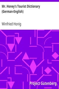 Mr. Honey's Tourist Dictionary (German-English)