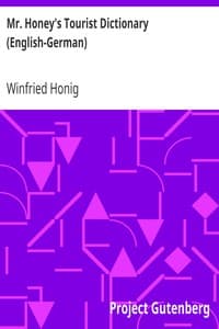 Mr. Honey's Tourist Dictionary (English-German)