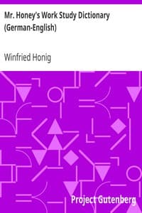 Mr. Honey's Work Study Dictionary (German-English)