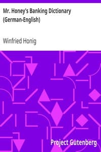 Mr. Honey's Banking Dictionary (German-English) book cover
