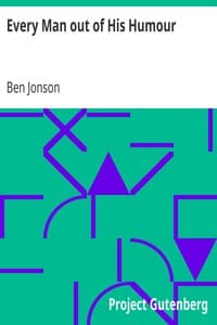Every Man out of His Humour book cover