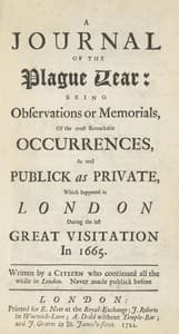 A Journal of the Plague Year
Being Observations or Memorials of the Most Remarkable Occurrences, as Well Public as Private, Which Happened in London During the Last Great Visitation in 1665. Written by a Citizen Who Continued All the While in London