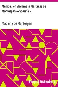 Memoirs of Madame la Marquise de Montespan — Volume 5 book cover