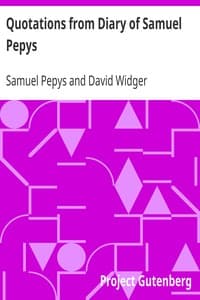 Quotations from Diary of Samuel Pepys