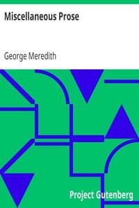 Miscellaneous Prose book cover
