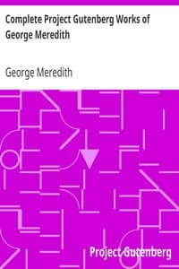Complete Project Gutenberg Works of George Meredith book cover