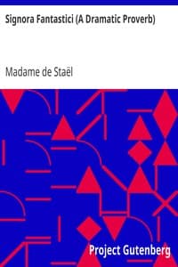 Signora Fantastici (A Dramatic Proverb) book cover