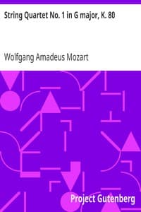 String Quartet No. 1 in G major, K. 80