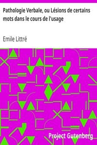 Pathologie Verbale, ou Lésions de certains mots dans le cours de l'usage book cover