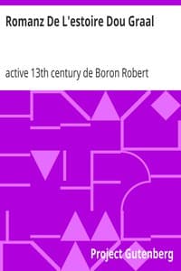 Romanz De L'estoire Dou Graal book cover