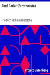 Ainsi Parlait Zarathoustra book cover