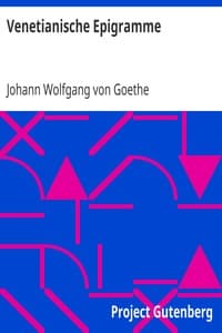 Venetianische Epigramme book cover