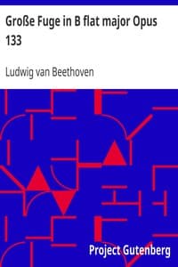 Große Fuge in B flat major Opus 133 book cover