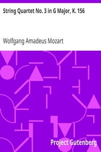 String Quartet No. 3 in G Major, K. 156