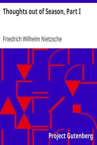 Thoughts out of Season, Part I book cover
