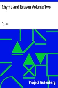 Rhyme and Reason Volume Two book cover