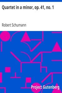 Quartet in a minor, op. 41, no. 1 book cover