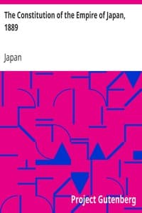 The Constitution of the Empire of Japan, 1889