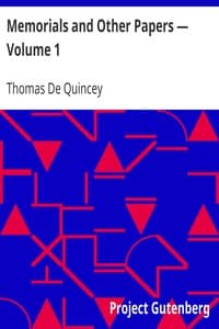 Memorials and Other Papers — Volume 1 book cover