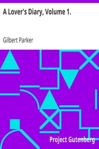 A Lover's Diary, Volume 1. book cover