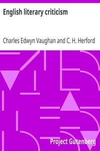 English literary criticism book cover