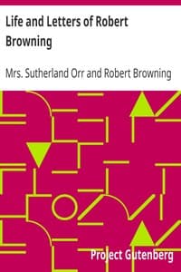 Life and Letters of Robert Browning book cover