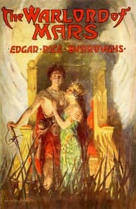 The warlord of Mars book cover