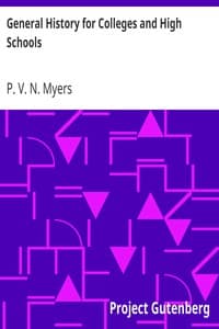General History for Colleges and High Schools book cover