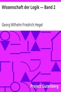 Wissenschaft der Logik — Band 2
