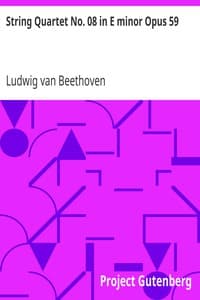 String Quartet No. 08 in E minor Opus 59 book cover