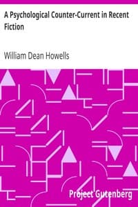 A Psychological Counter-Current in Recent Fiction